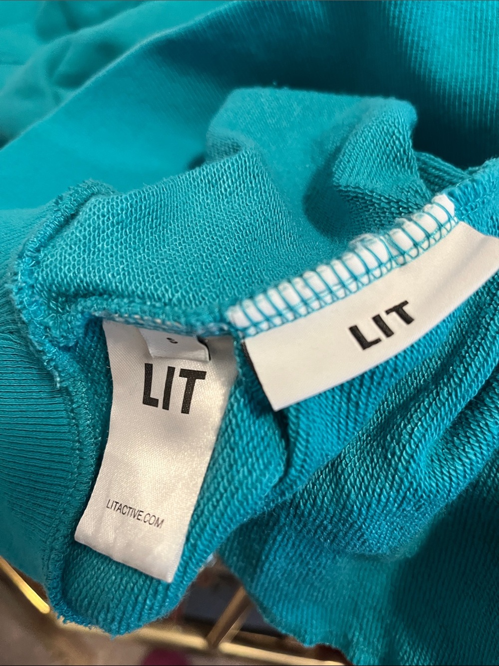 Women's Teal Pullover  cowl neck